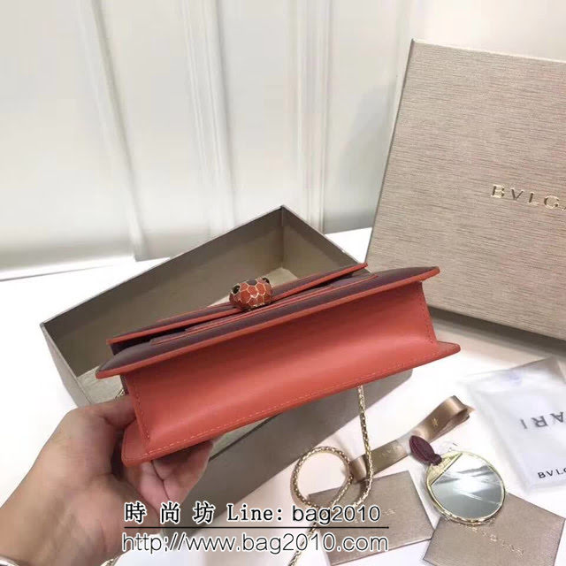 BVLGARI寶格麗 專櫃新款 蛇頭扣環 單層蛇頭包 鏈條單肩斜挎包 B283558 FYD1306